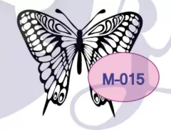 Sello Alto Relieve ¨ Mariposa ¨ Cód: M015 , A. Laser