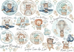 Lamina de Seda ¨ Infantil ¨ Cód : MESSILOVE2 , Shabby Chic