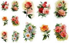 Laminas Decoupage ¨ Flores ¨ Cód: Mod.050 . Koki