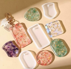 Set Moldes Silicona Resina, Indiv. x 6 u ¨ Figuras Geom ¨ Llaveros, Cod: A , CL - comprar online