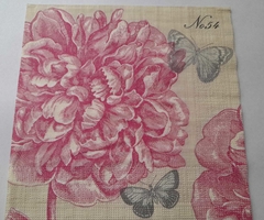 Servilleta Decoupage ¨Flor Mariposa¨ Cód: MP 21