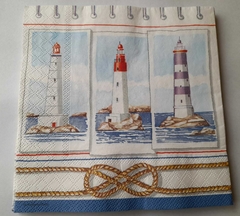 Servilleta Decoupage ¨Faros¨ Cód: NTC 7