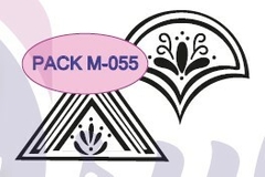 Sellos Pack x 2, ALTO Relieve , Cód: M055 , A . Laser .