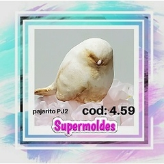 Molde de Silicona ¨Pajarito doble PJ2¨Cod:4.59