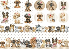 Lamina de Seda. Cód: PETS3 , Shabby Chic