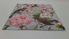 Servilletas Importadas ¨Pajaros y Flores¨ Cód: PJ74