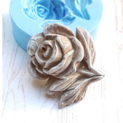 Molde Silicona ¨ Rosa Chic ¨ Craquelina