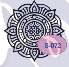 Sello Bajo Relieve ¨ Mandala ¨ Cód: S072 , A . Laser