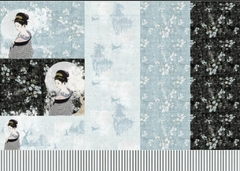 Lamina de Seda 50x70 , Cód: SAKURA1 , Shabby Chic