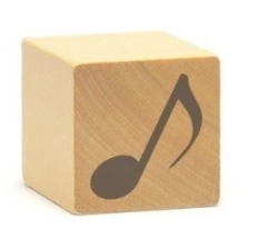 Sello madera CH, Nota Musical , Ponte Rey