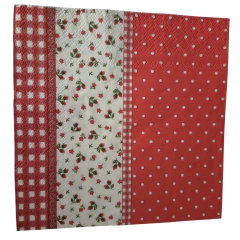 Servilleta Decoupage Flores Rojas , FCH43 . BA