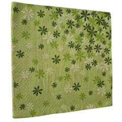 Servilleta Decoupage Flores Verde , FCH37 . BA