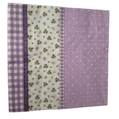 Servilleta Decoupage Flores Lilas , FCH42 . BA