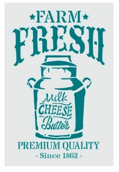 Stencil ¨ Farm Fresh ¨ 20x30 , Cód: STA099 , HYN - comprar online