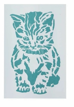 Stencil ¨ Gatito ¨ 12x20 , Cód: STC033 , HYN