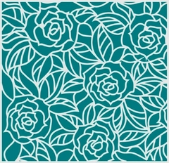 Setencil ¨ Fondo Floral ¨20x20 , Cód: STE029 , HYN - comprar online