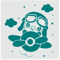 Stencil Infantil ¨ Avion ¨ 20x20 , STE049 , HYN - comprar online