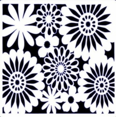 Stencil ¨ Flores ¨ 30x30 cm. STE12 , TITINAS