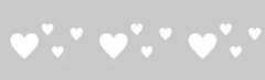 Stencil 201 ¨ Corazones¨4.5x24cm. Eq Craft