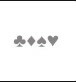 Stencil 257 ¨Poker¨4.5x17cm. Eq Craft
