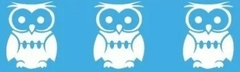 Stencil 305 ¨Buhos¨4.5x17cm. Eq Craft