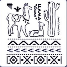 Stencil ¨ Guarda Pampa ¨ 30x30 . STE08 , TiTINAS