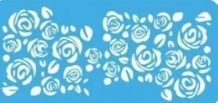Stencil 65 ¨ Rositas ¨ 13.5x30 cm . Eq Craft
