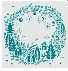 Stencil Navidad 20x20 , STNE010 . HYN