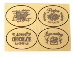 Placa Vintage x 4 ¨ Chocolate ¨ Cod: SV038 HYN