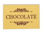 Placa Vintage ¨ Chocolate ¨ Cód: SV044 , HYN