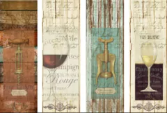 Lamina de Seda ¨ Copas ¨ TAB1 , Shabby Chic