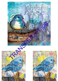 Lamina Transferencia A4, Color ¨ Pajarito ¨ TRANSFER211 , TITINAS