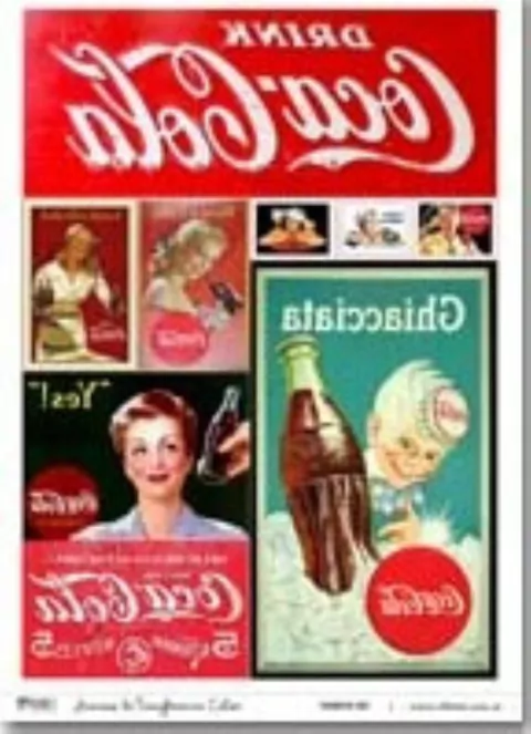 Lamina Transferencia A4, Color ¨ Coca Cola ¨ transfer060 . TITINAS