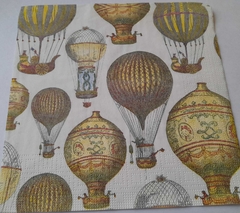 Servilleta Decoupage ¨Globos Vintage ¨ Cod: VTE26