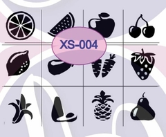 Set x 12 Sellitos Troquelados ¨ Frutas ¨ Cód: XS004 , A. Laser
