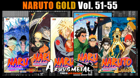 Kit Naruto Gold - Vol. 51-55 [Mangá: Panini]