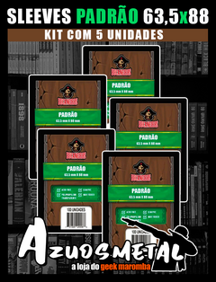 Kit 5x Sleeves SLIM: PADRÃO (500un) (63,5x88) [Bucaneiros]