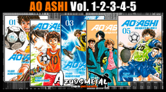 Kit Ao Ashi: Craques da Bola - Vol. 1-5 [Mangá: JBC]