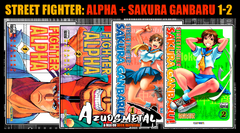 Kit Street Fighter: Alpha + Sakura Ganbaru - Vol. 1-2 [Mangá: NewPOP]