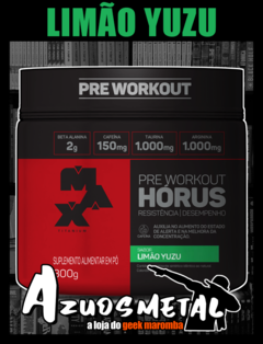 Pré-Treino Hórus - 300g [Max Titanium] - Azuosmetal