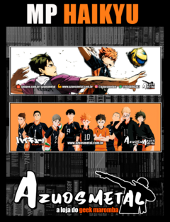 Marca-Páginas: Karasuno-Ushijima (Haikyu!) [Azuosmetal]