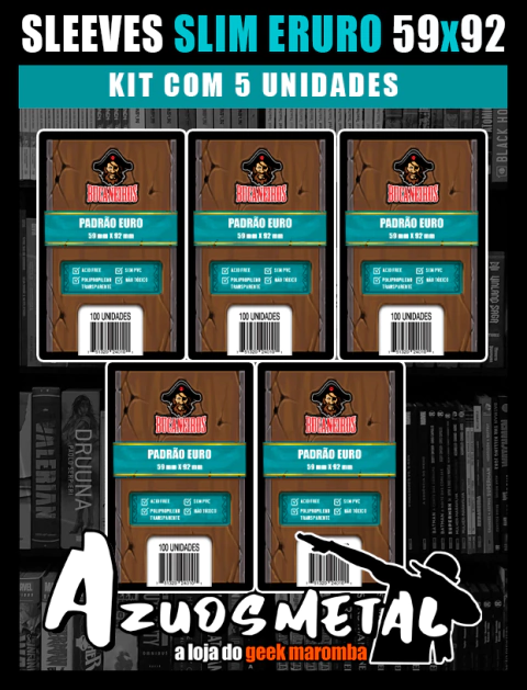 Kit 5x Sleeves SLIM: EURO (59x92) [Bucaneiros]