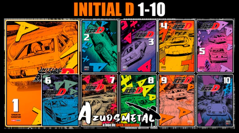 Kit Initial D - Vol. 1-10 [Mangá: Panini]