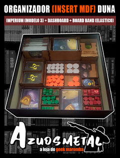 Organizador (INSERT MDF) para Duna: Imperium (Modelo 3) + Dashboard + Board Band (Elastico) [Bucaneiros]