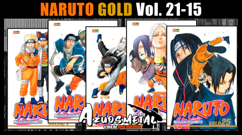 Kit Naruto Gold - Vol. 21-25 [Mangá: Panini]
