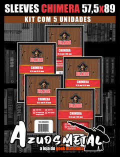 Kit 5x Sleeves SLIM: CHIMERA (500un) (57,5x89) [Bucaneiros]