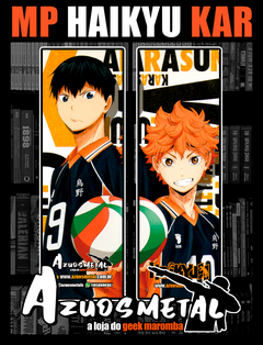 Marca-Páginas: Karasuno / Kageyama-Hinata (Haikyu!) [Azuosmetal]