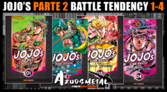 Kit Jojo's Bizarre Adventure - Parte 2 - Battle Tendency (Completo) Vol. 1-4 [Mangá: Panini]