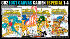 Kit Cavaleiros do Zodíaco: Lost Canvas Gaiden (Especial) - Vol. 1-4 [Mangá: JBC]