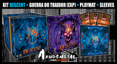 Kit Descent: Lendas da Escuridão (Jogo Base + Expansão + Playmat+ Sleeves) - Jogo de Tabuleiro [Board Game: Galápagos]